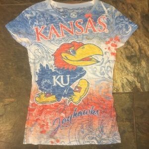 Kansas Jayhawks burnout tee
